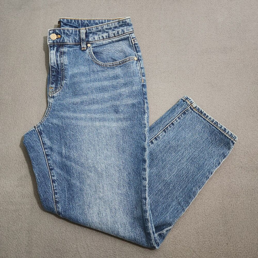 Talbots Jeans Women 10 Mid Rise Everyday Relaxed Bristol Wash